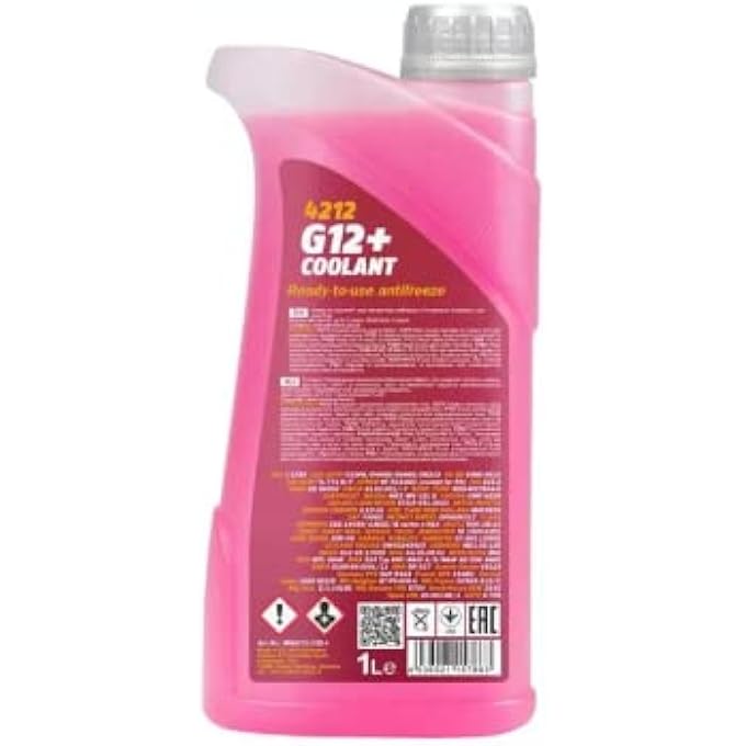 MANNOL 1L COOLANT ANTIFREEZE G12+ RED READY MIXED -30C / +125 GERMAN HI SPEC (2PCS) - Image 2